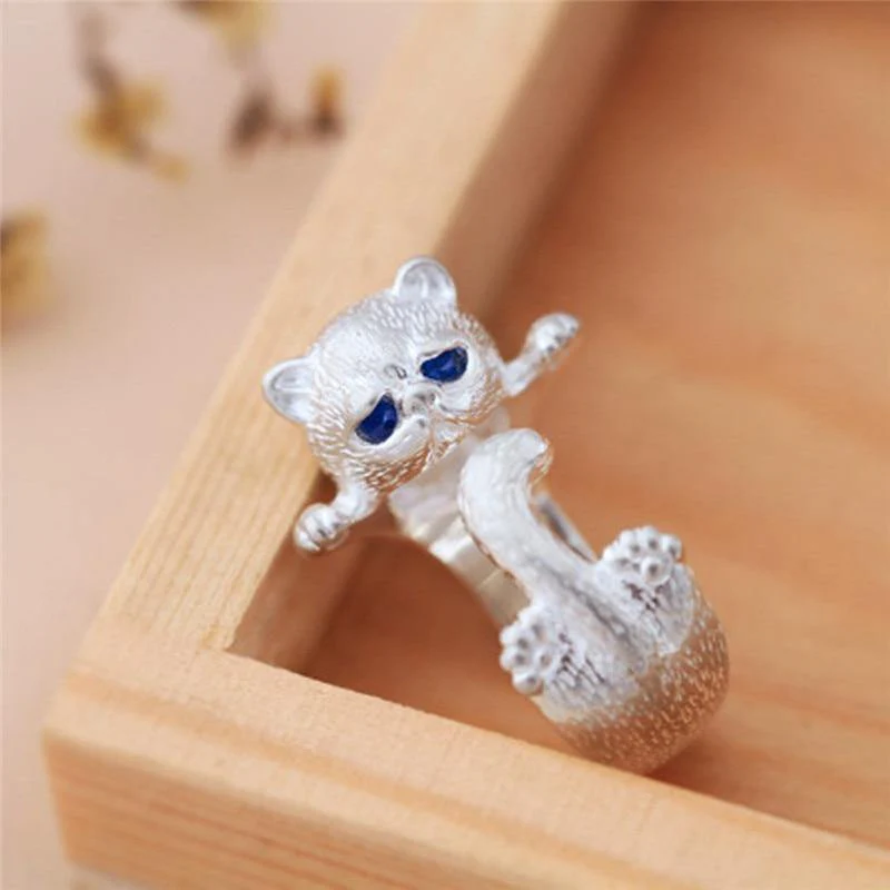 Cat Zirconia Ring - Image 3