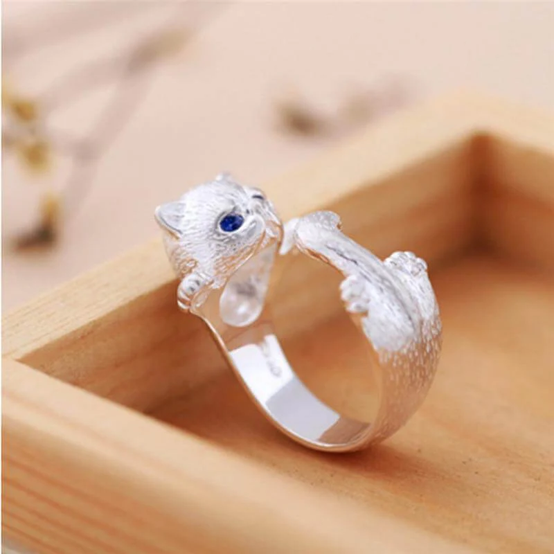 Cat Zirconia Ring - Image 2