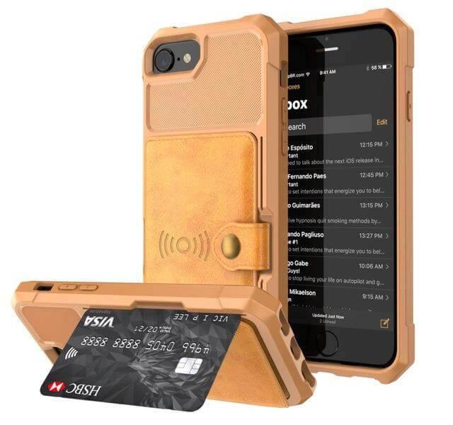 Luxury Leather Buckle Wallet Case for iPhone - Image 2