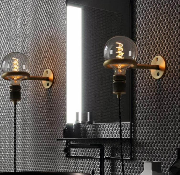 Nordic Retro Ring Sconce Mirror Wall Lamp - Image 3