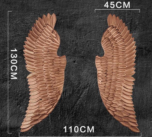 Iron Angel Wings Wall Decor - Image 3