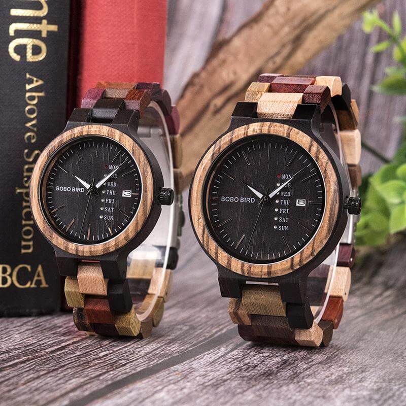 Handmade Wood Colorful Watch - Image 3
