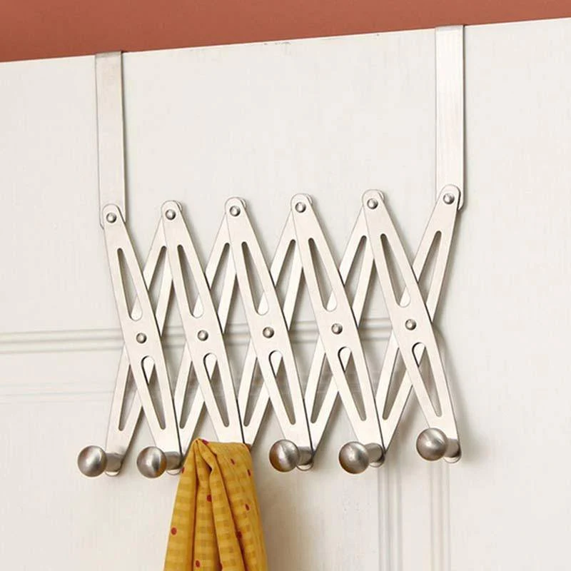 Stainless Steel 6-Hook Flexible Back Door Hanger - Image 2