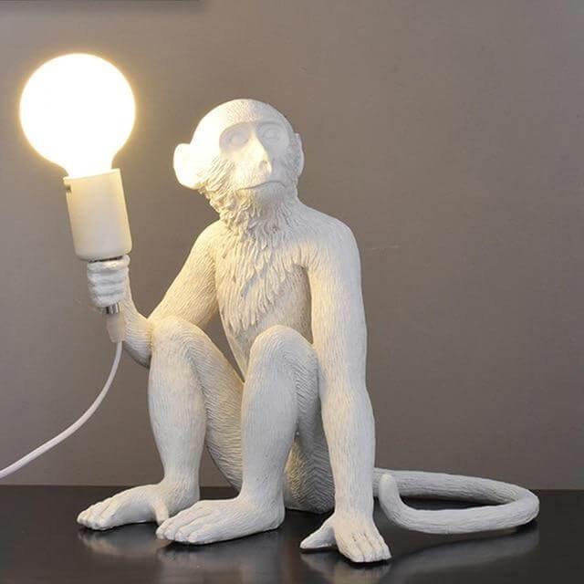 Modern Black Pendant Monkey Lamp - Image 3