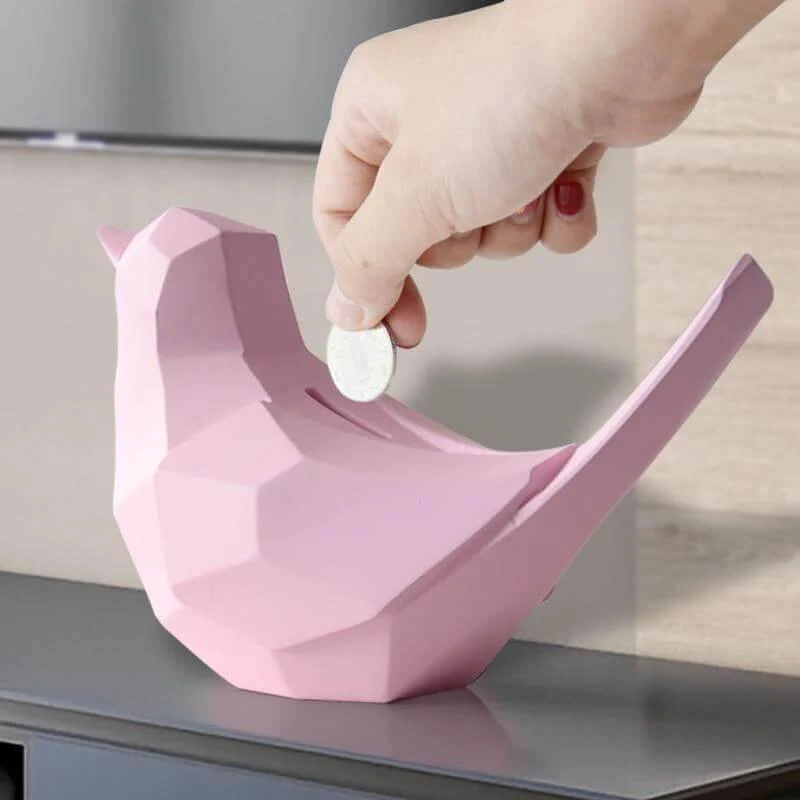 Geometric Bird Money Piggy Bank - Image 1