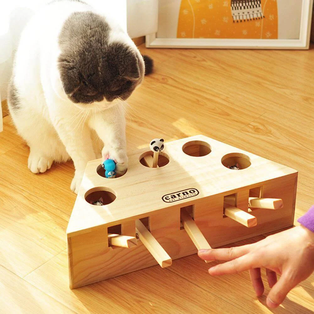 Interactive Catch Mouse Game Machine Tease Cat Toys - Image 3
