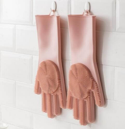 Non-Slip Magic Silicone Cleaning Gloves - Image 2