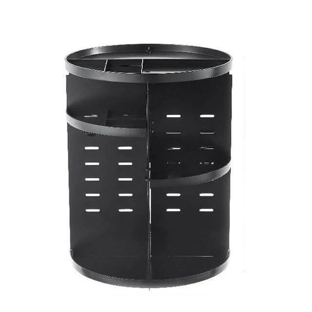 360-degree Rotating Makeup Organizer with Storage - Image 2