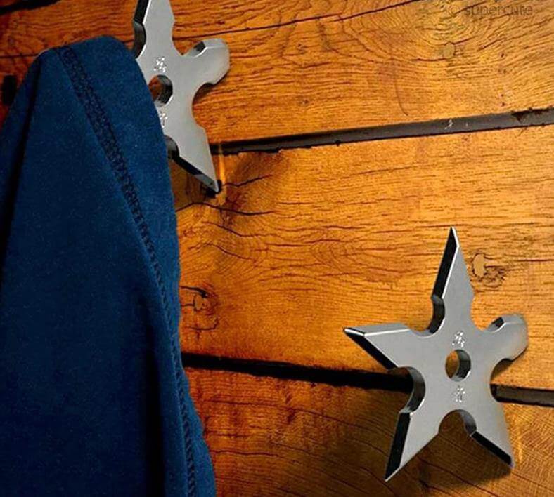 Stainless Steel Ninja Darts Wall Hanger - Image 3