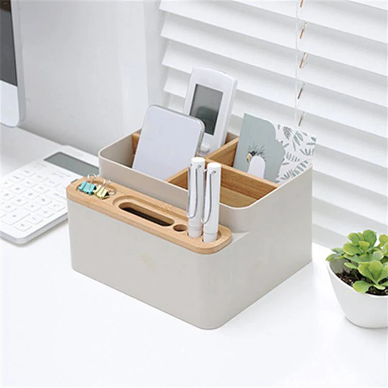 Multi-function 4 Grid Desktop Organizer - Image 2