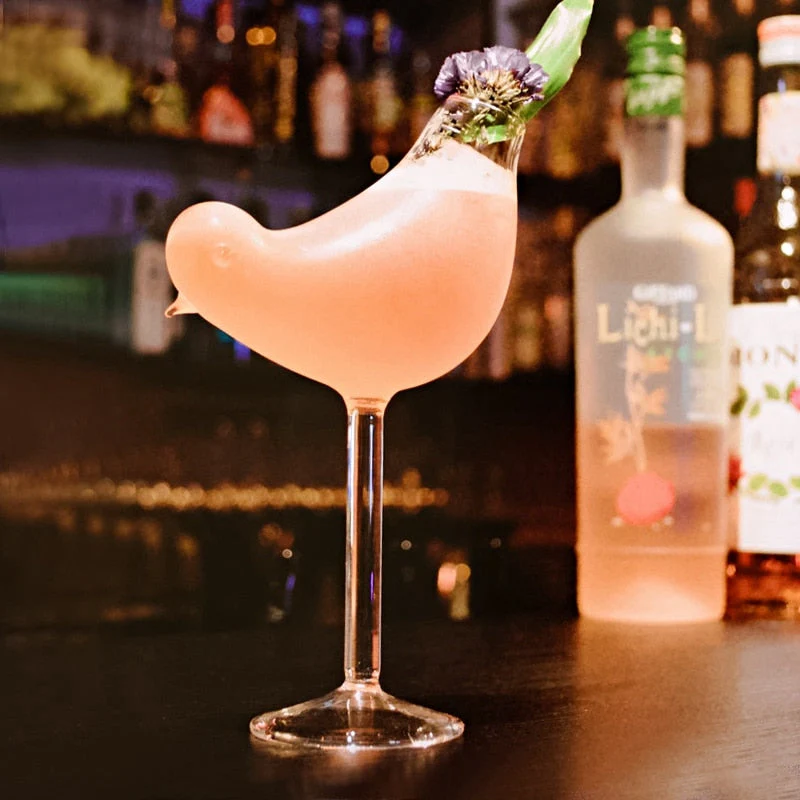 Bird Shape Creative Cocktail Glass - Image 2