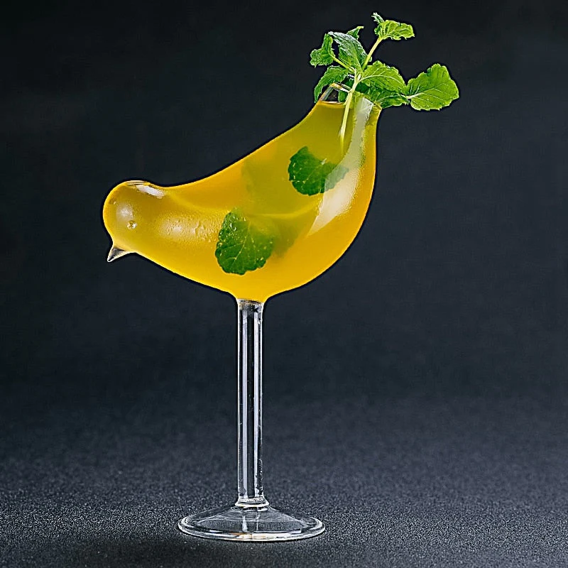 Bird Shape Creative Cocktail Glass - Image 1