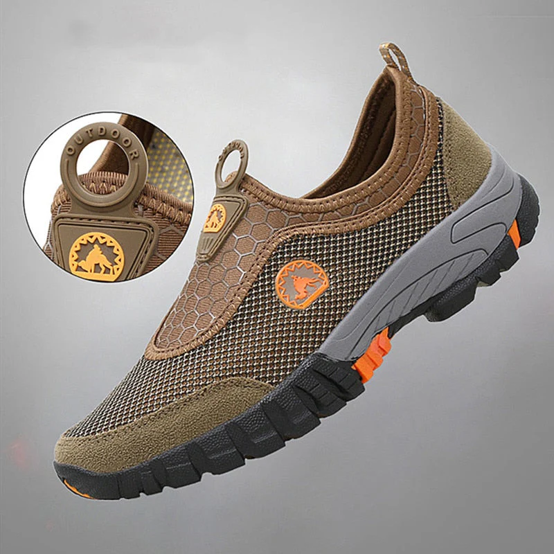 Men Outdoor Comfy Breathable Mountaineer Hiking Shoes - Image 2