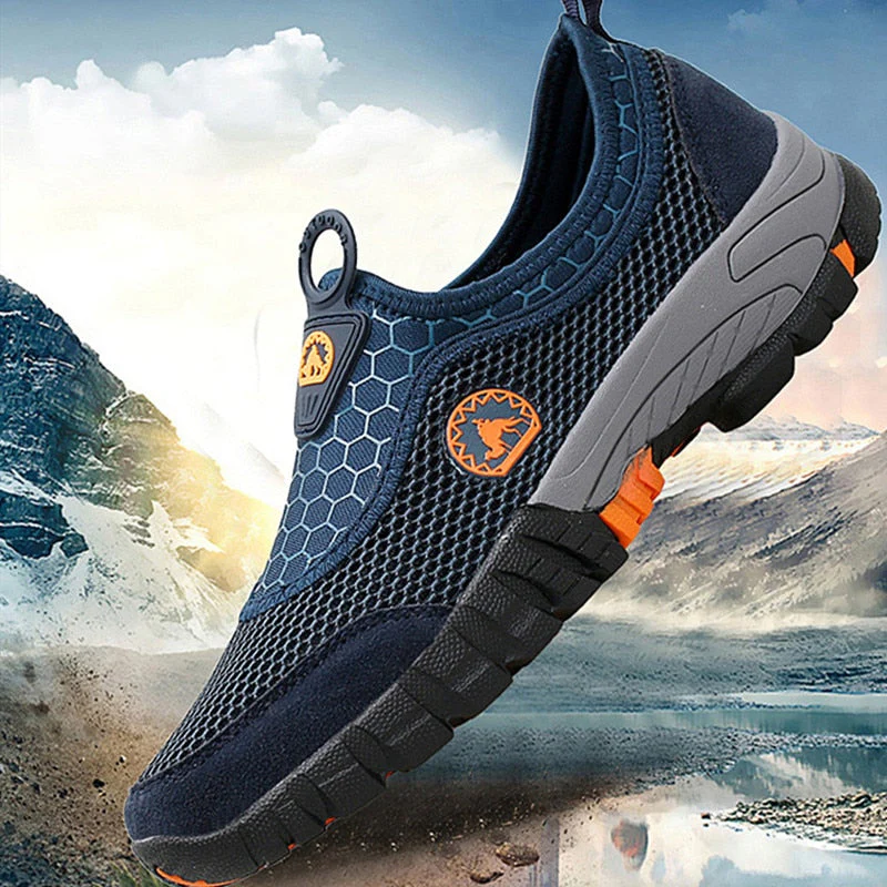Men Outdoor Comfy Breathable Mountaineer Hiking Shoes - Image 1