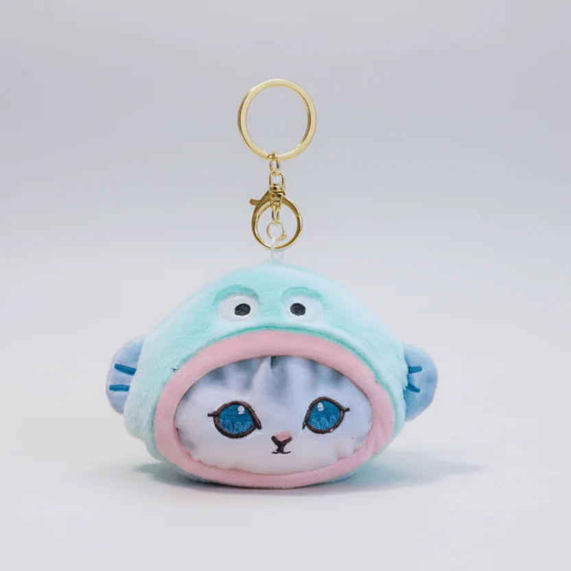 Mofusand Sanrio Hangyodon Coin Purse Keychain - Image 2