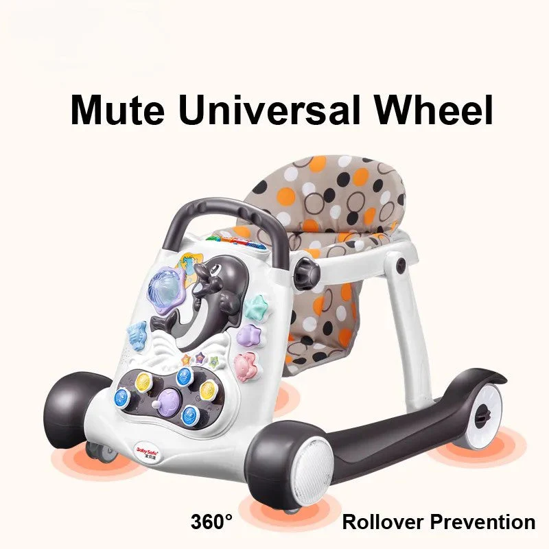 Anti-Rollover Multi-function Baby Walker with Music - Image 3