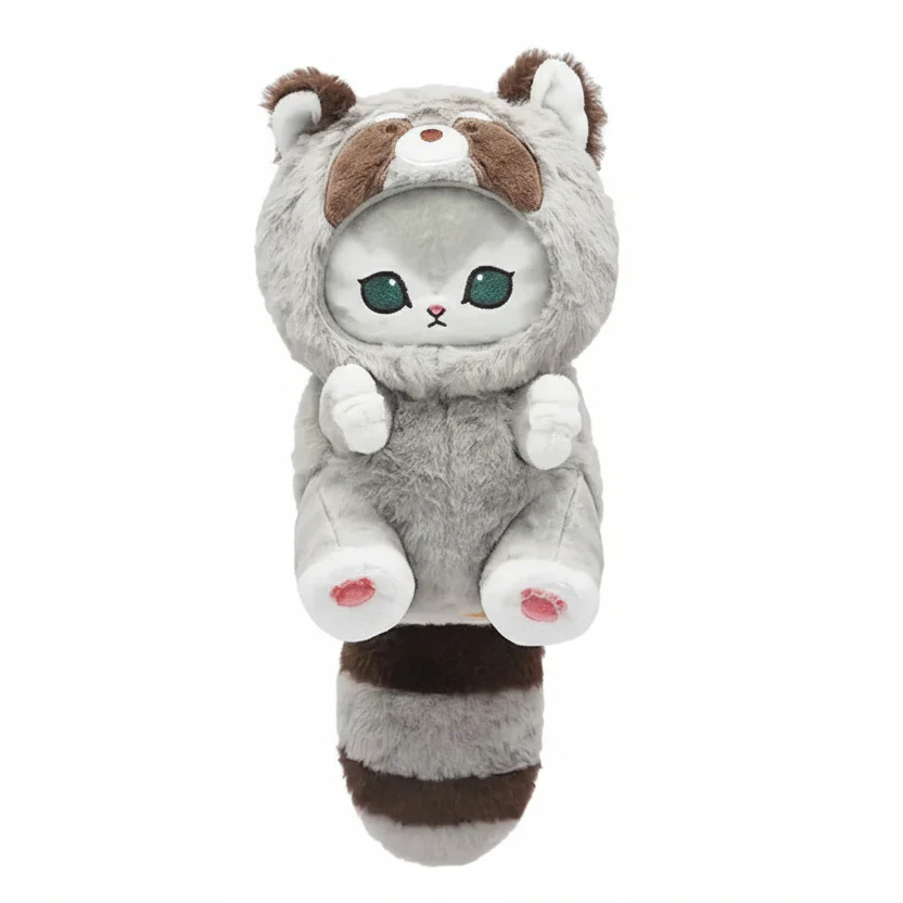 Mofusand Kawaii Raccoon Cat Plush 9" - Image 1