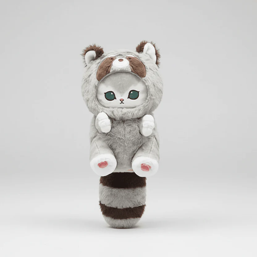 Mofusand Kawaii Raccoon Cat Plush 9" - Image 2