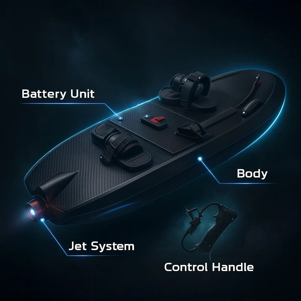 Next-Gen Carbon Fiber Remote Control Jet Surfboard - Image 3