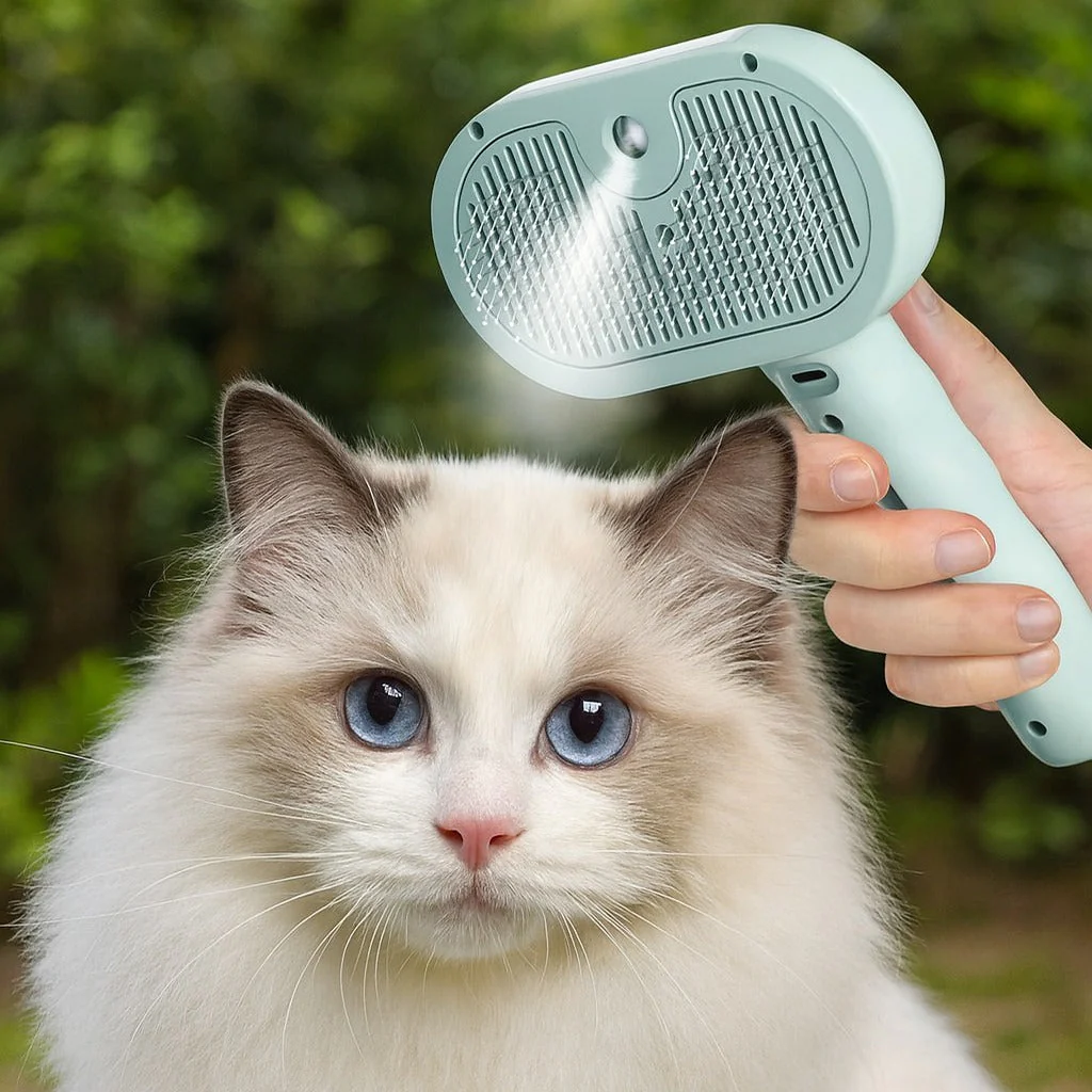 Fresh Groom Steam Spray Pet Brush