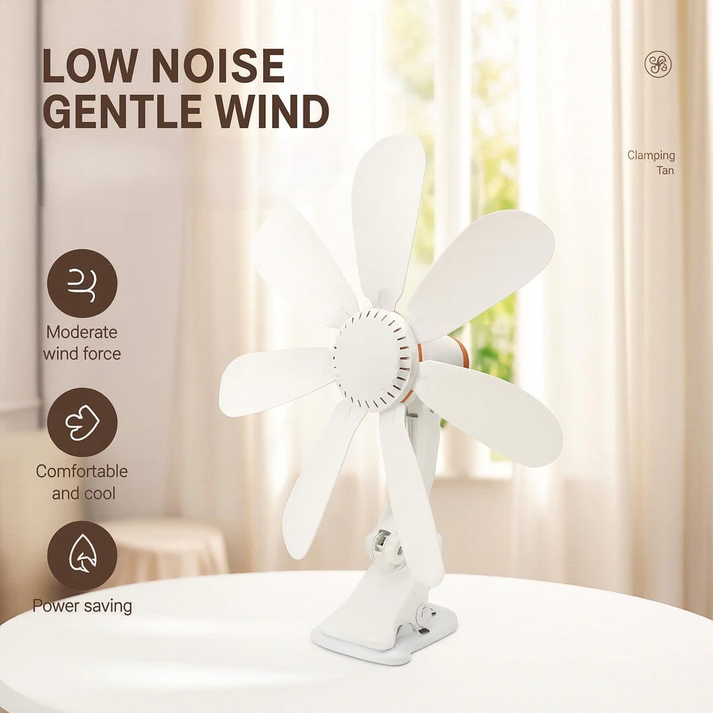 Portable Clip-On Desk & Bedside Fan - Image 3