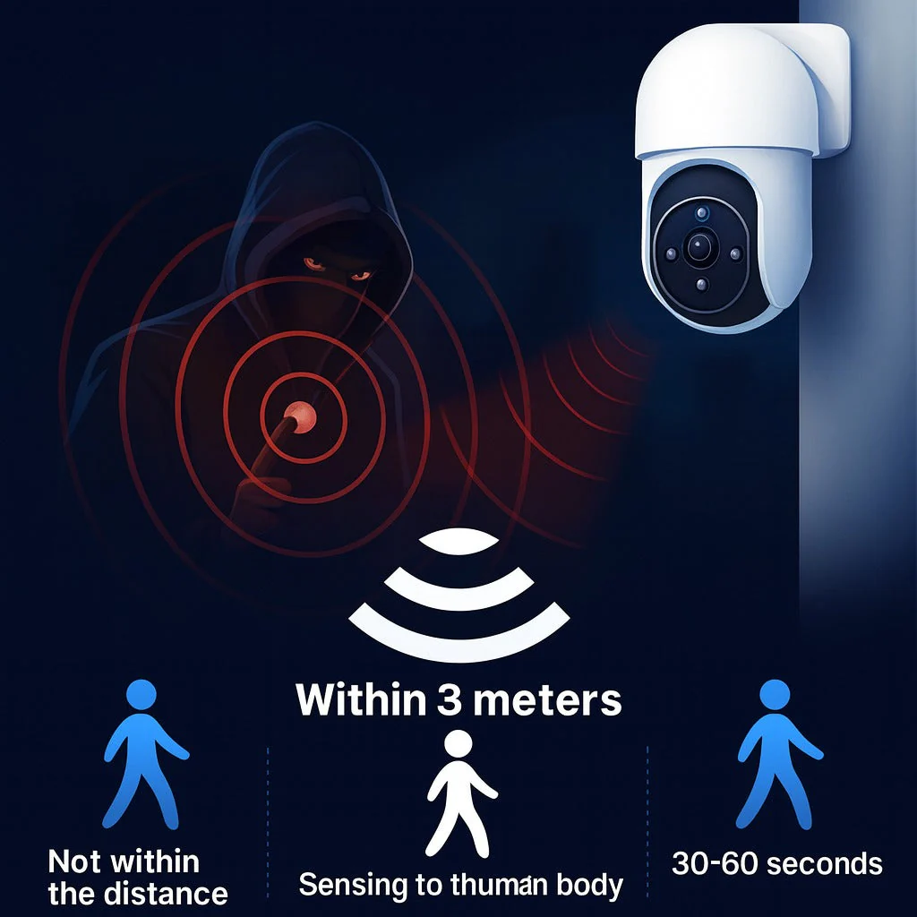 Solar Powered Motion Sensor Smart Rainproof Dummy Camera - Image 3