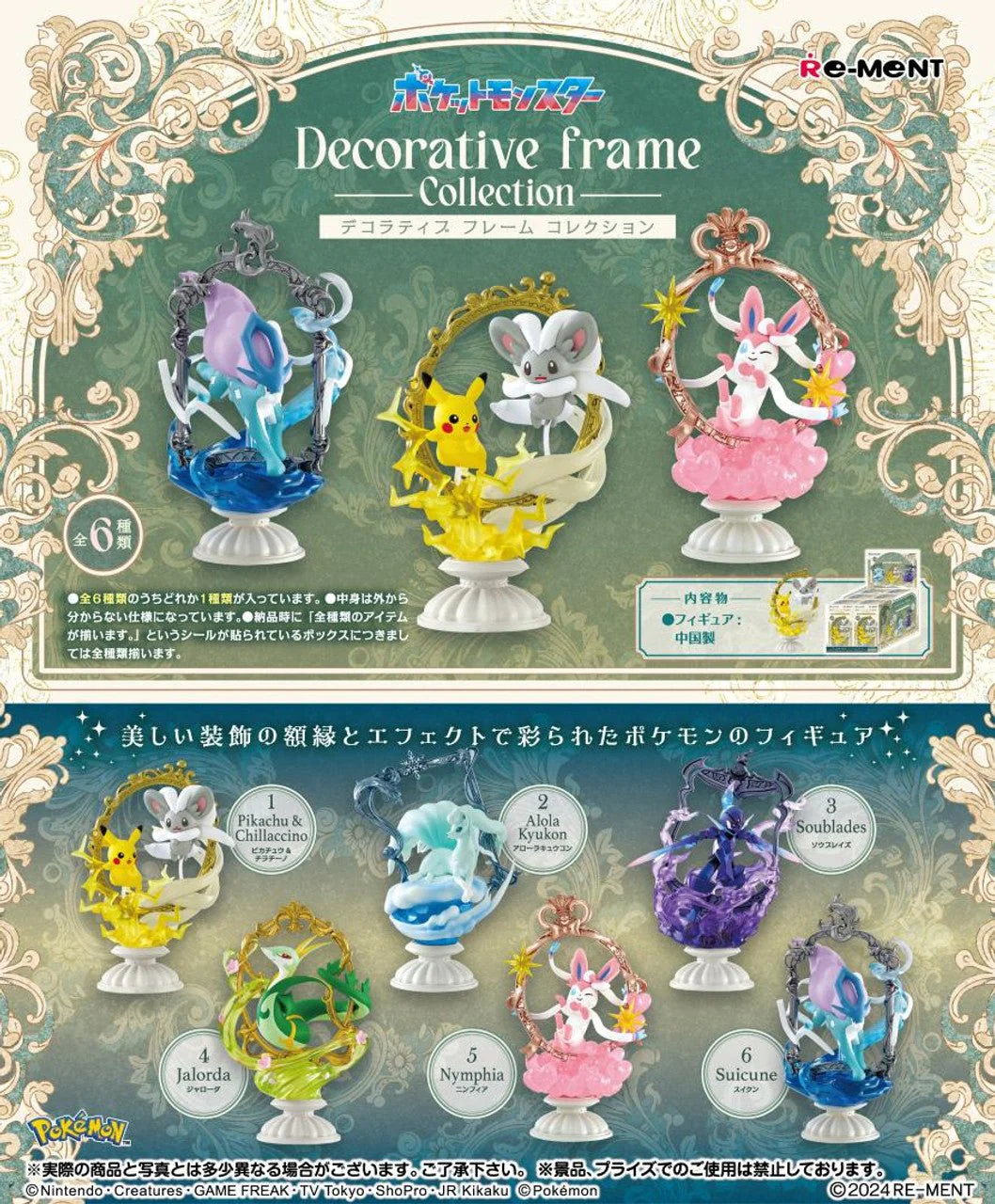 Re-ment Pokemon Decorative Frame Collection One Mystery Box - Image 2