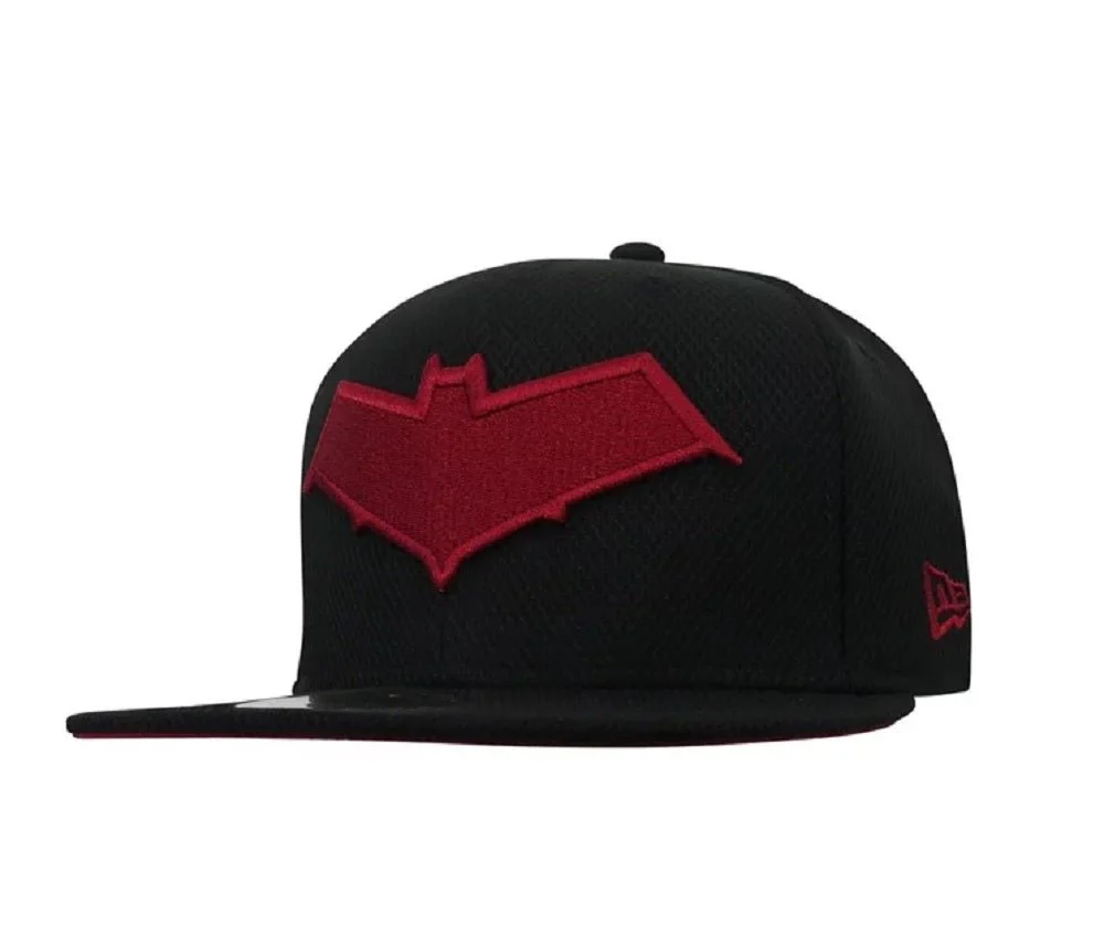 Red Hood Symbol New Era 9Fifty Black Scarlet Snapback Cap Hat - Image 1