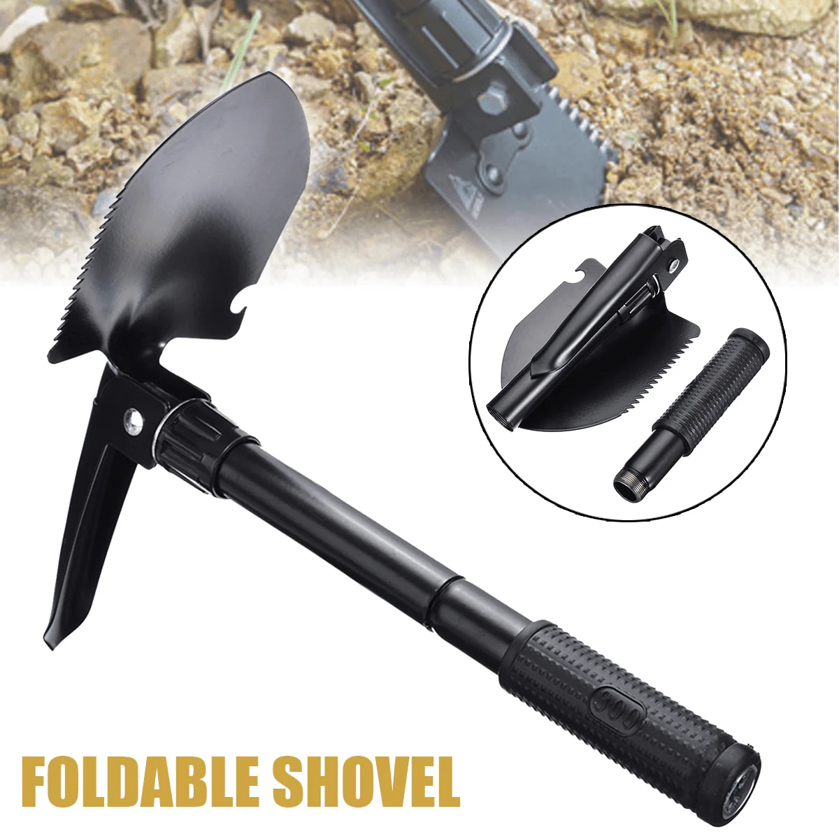 Portable Folding Garden Helper Shovel - Image 2