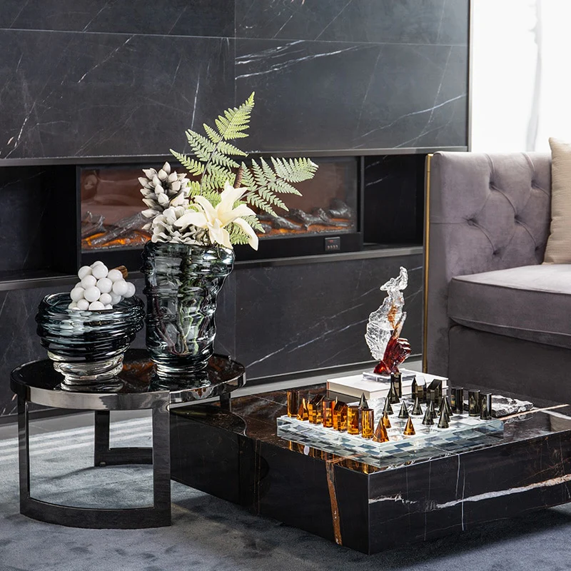 Modern Geometric Crystal Chess Board - Image 3
