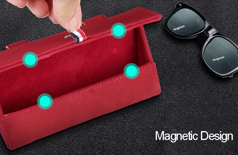 Universal Car Visor Magnetic Sunglasses Holder - Image 3