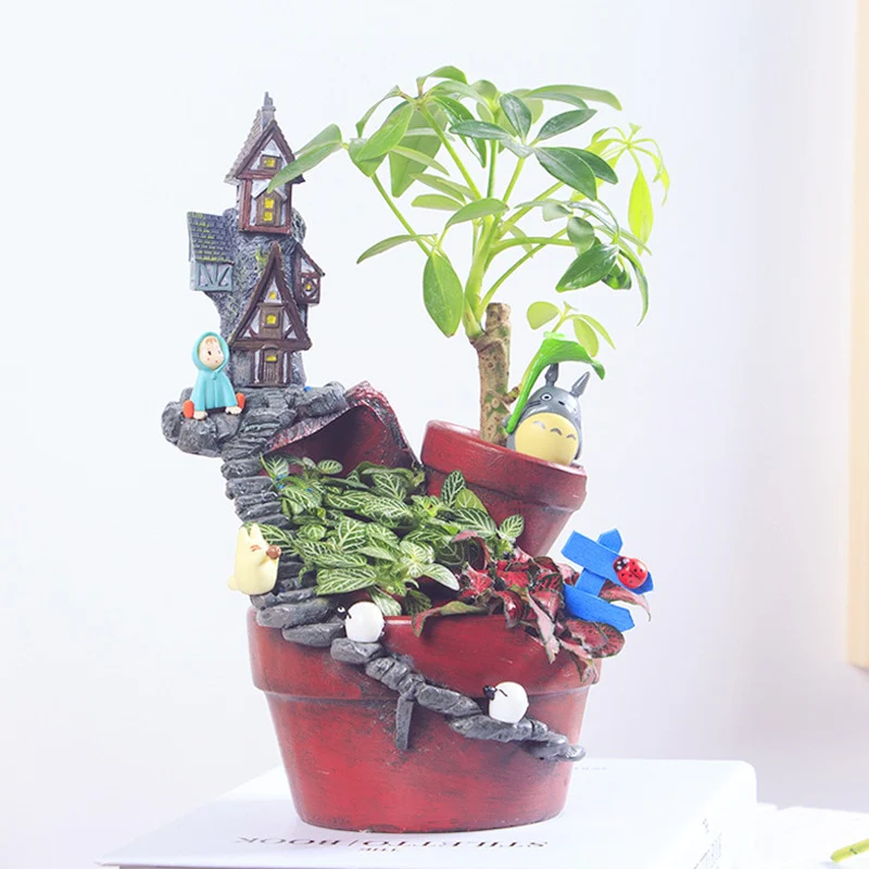 Fairy Garden House Creative Resin Flowerpot - Image 1