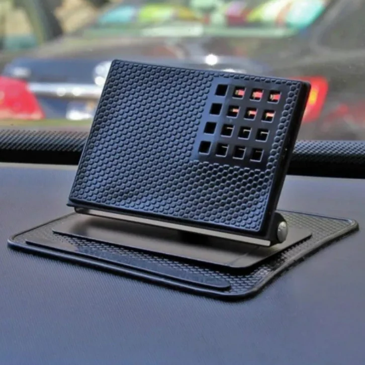 360 Rotating Non-Slip Dashboard Phone Holder Mat - Image 1