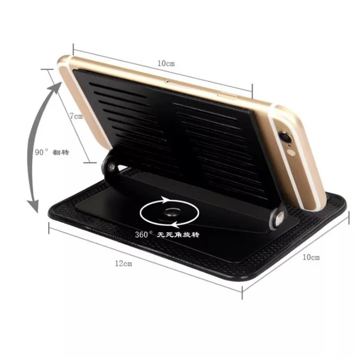 360 Rotating Non-Slip Dashboard Phone Holder Mat - Image 3