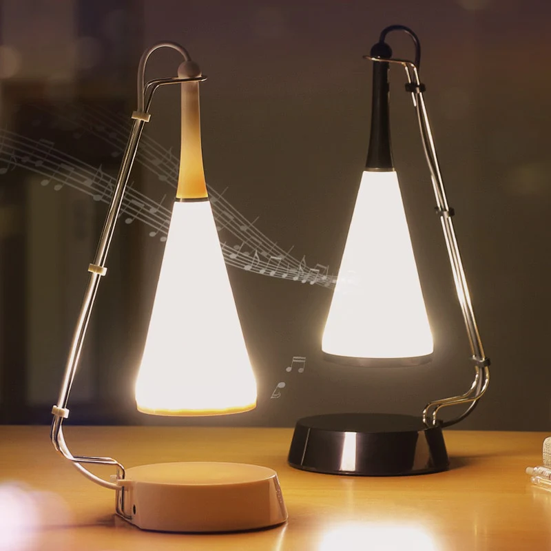 Touch Sensor Bluetooth Speaker Led Table Lamp - Image 2