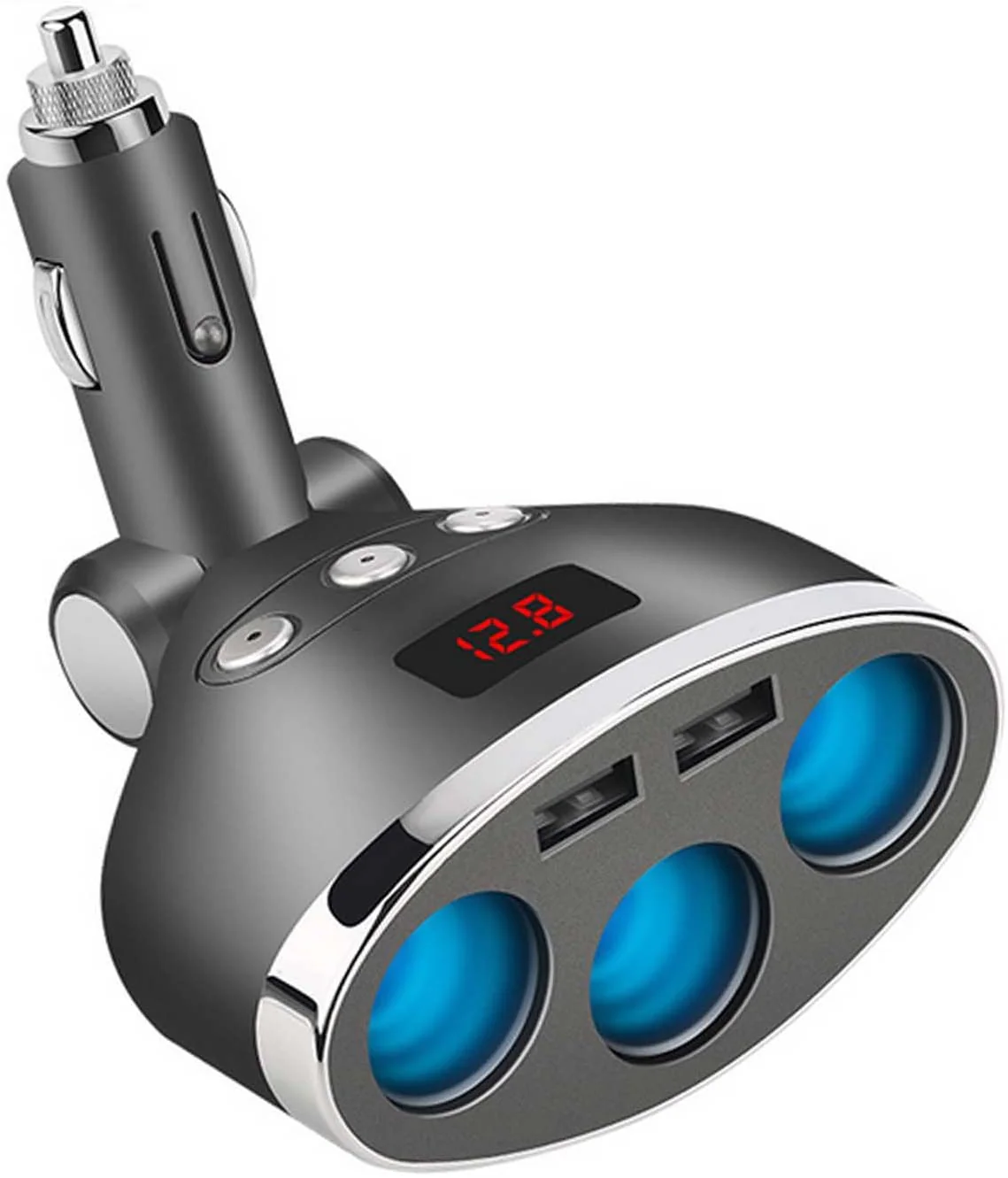 3in1 Dual USB Port Car Lighter Socket Splitter - Image 2