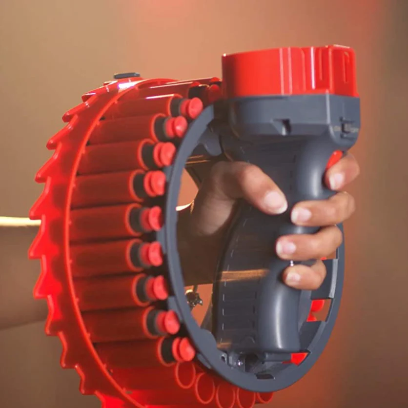 Electric Foam Bullet Firing Ring Gun Toy - Image 1