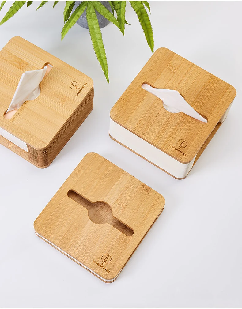 Nordic Bamboo Foldable Tissue Box - Image 2