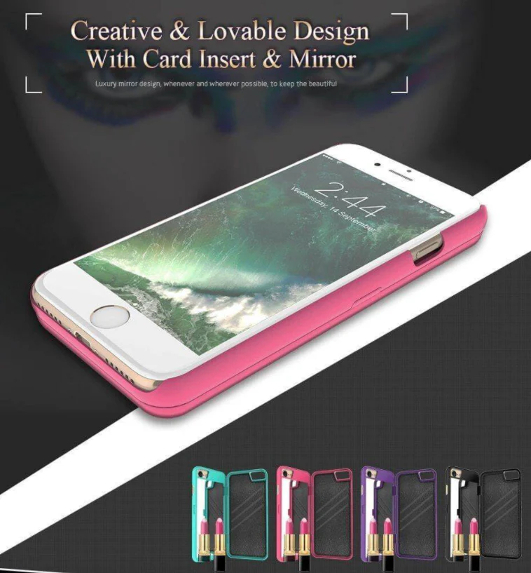 Make-up Mirror Wallet iPhone Case - Image 2