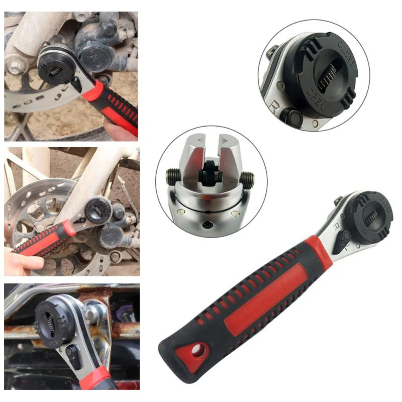 Universal Adjustable Non-Slip Ratchet Wrench Tool - Image 2