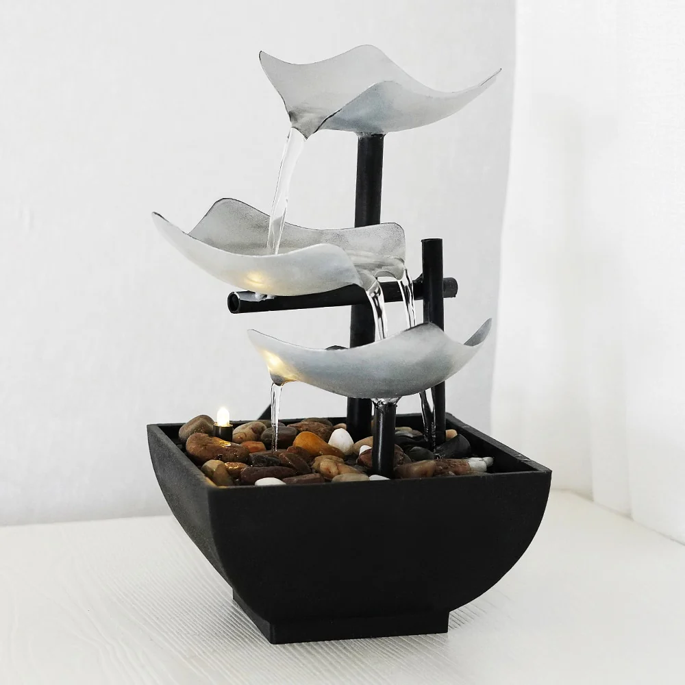 Minimalist Feng Shui Flowing Water Fountain - Image 1