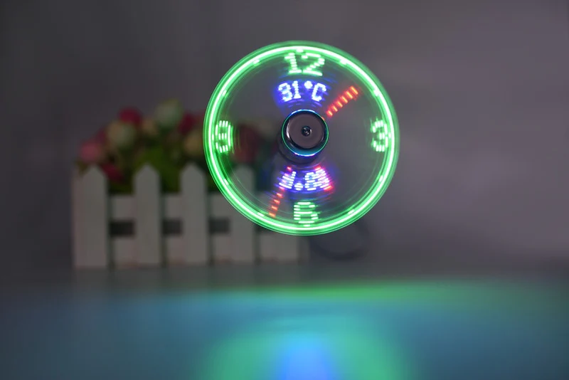 USB Fan Time And Temperature Display Clock - Image 2