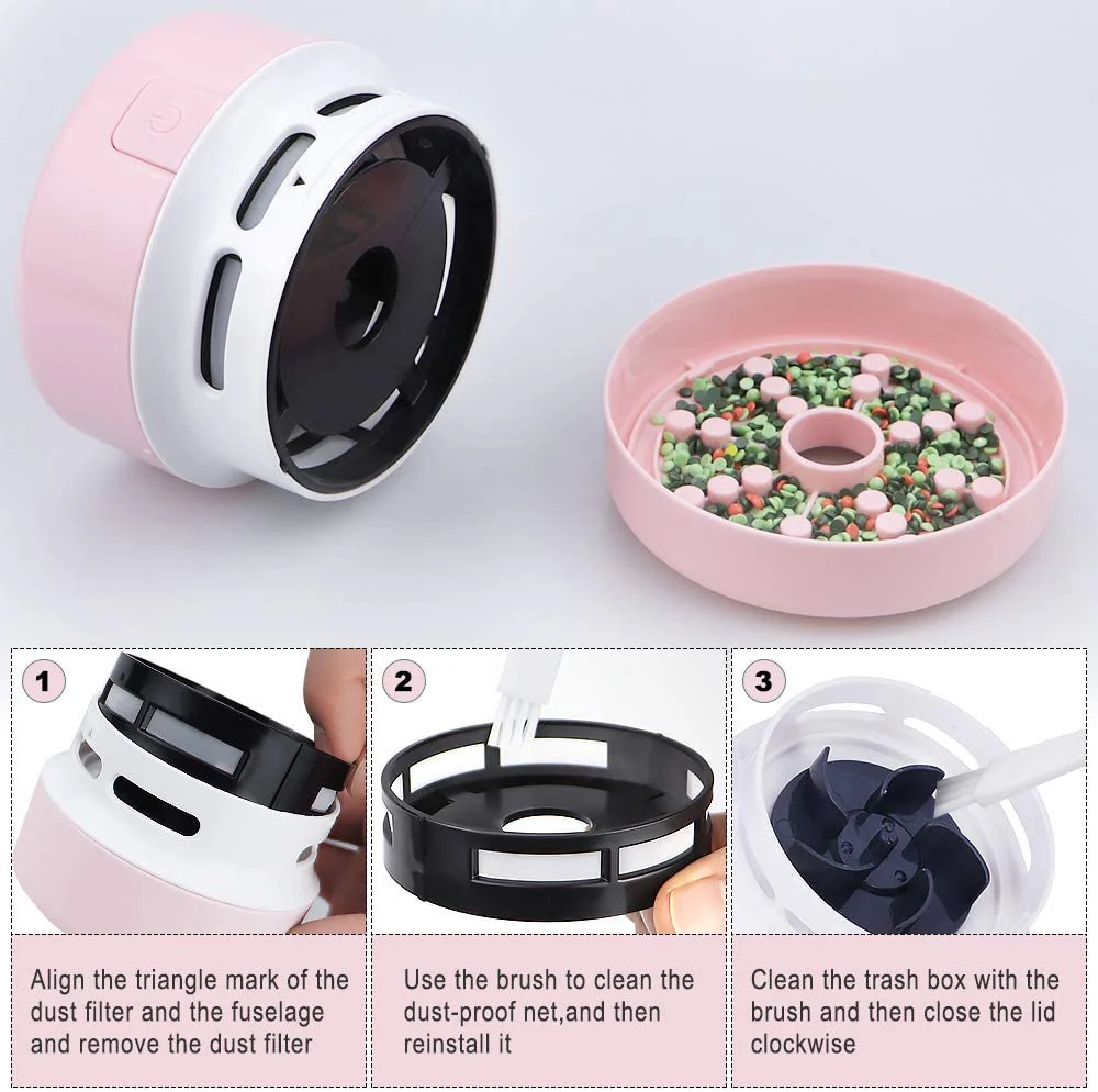 Portable Mini Desk Vacuum Cleaner - Image 2
