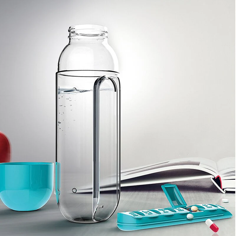 Water Bottle Daily Pill Organizer - Image 2