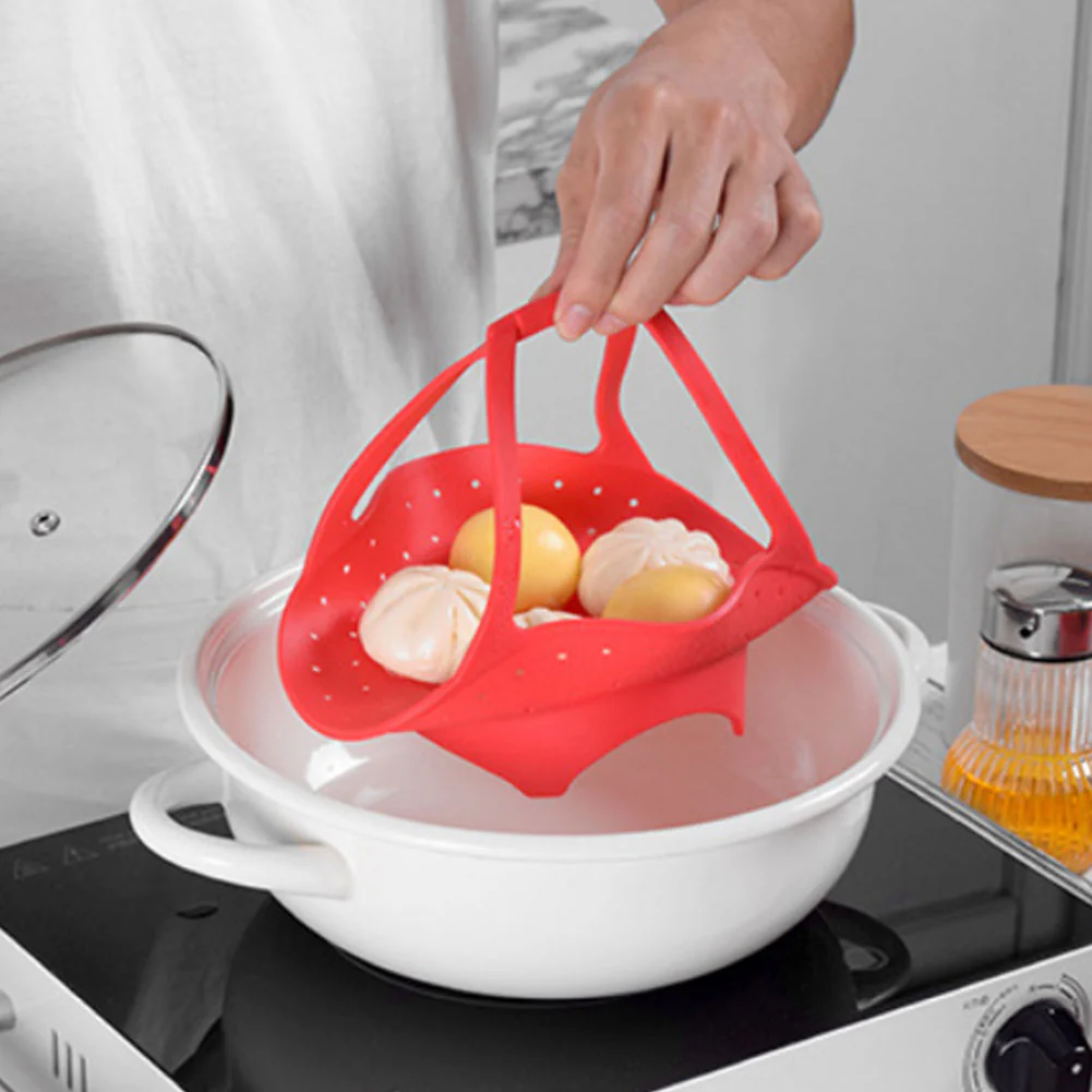 Non-Slip Food Steaming Basket - Image 1