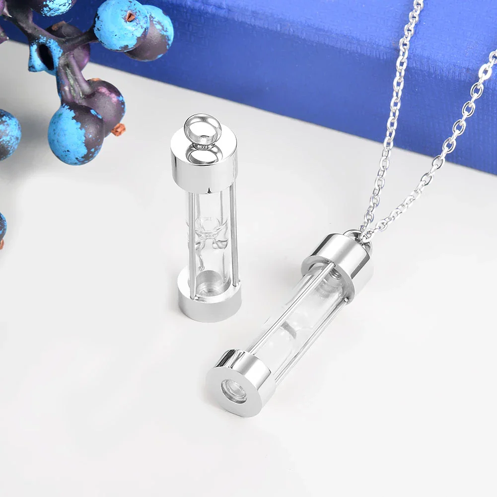Memory Hourglass Glass Necklace - Image 3