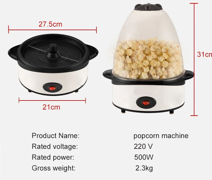 Mini Oil-Popped Popcorn Maker - Image 3