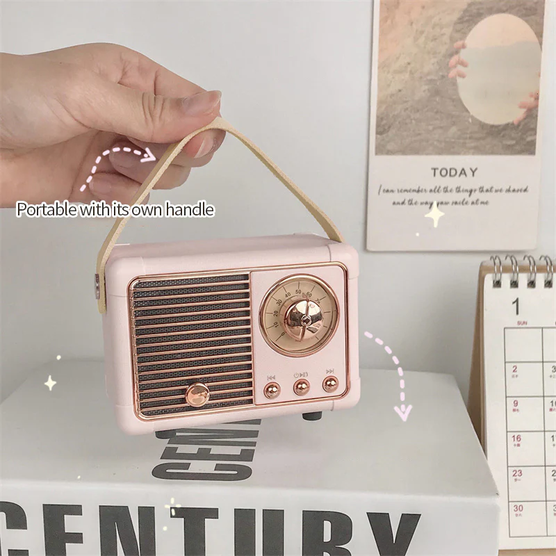 Mini Retro Radio Bluetooth Speaker - Image 2