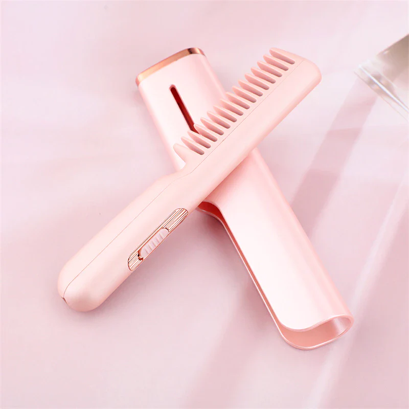 Mini Electric Hair Straightener Brush Comb - Image 3
