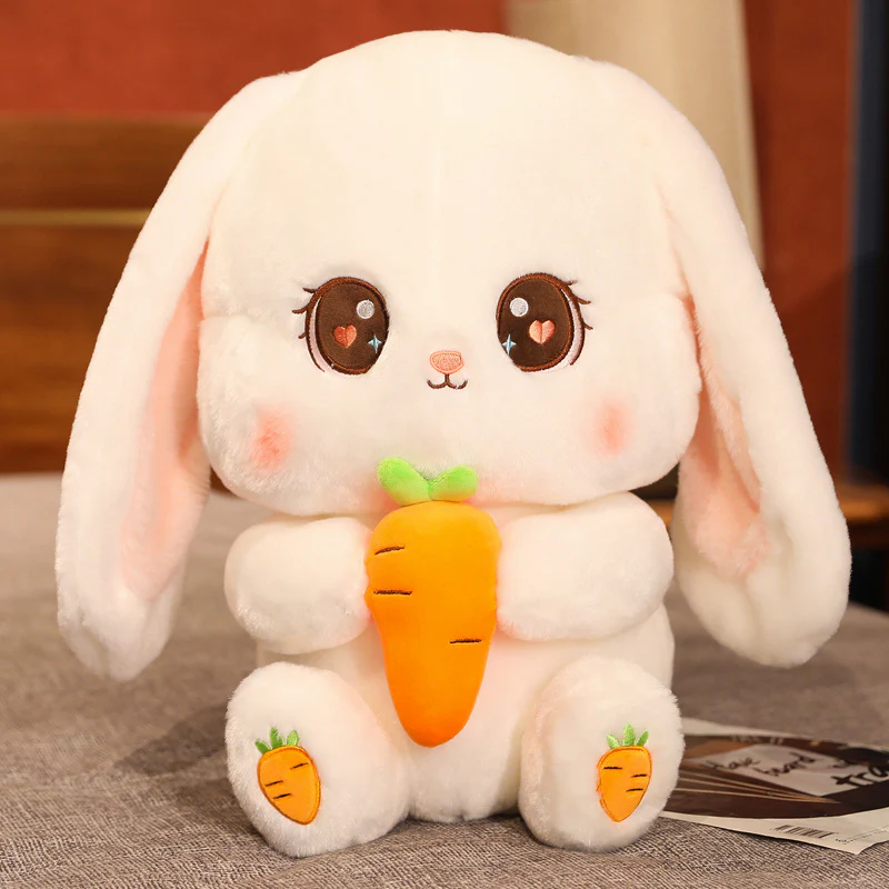 Cozy Long Ears Rabbit Plush Pillow - Image 2